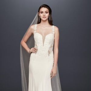 New ivory Galina Signature wedding dress